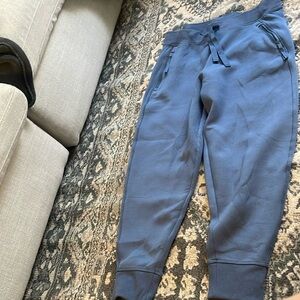 blue joggers